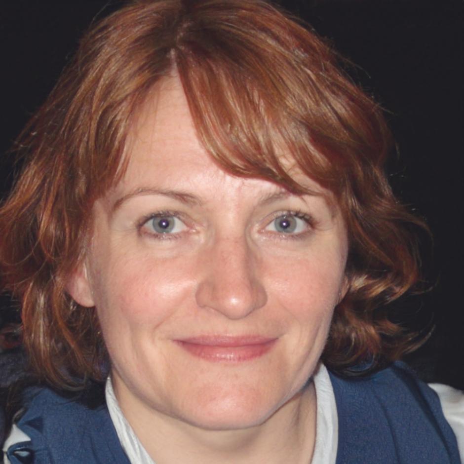 Marlene Hoffmeister, Gründerin von drunavaerium, in ihrem Büro in Freiburg